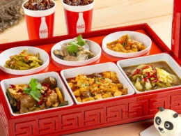 a delicious plate of food from Grandma Pandas Kitchen 01 at Universal Studios Beijing