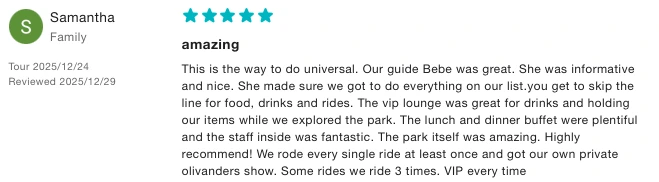 USJ VIP Pass reviews of KKday