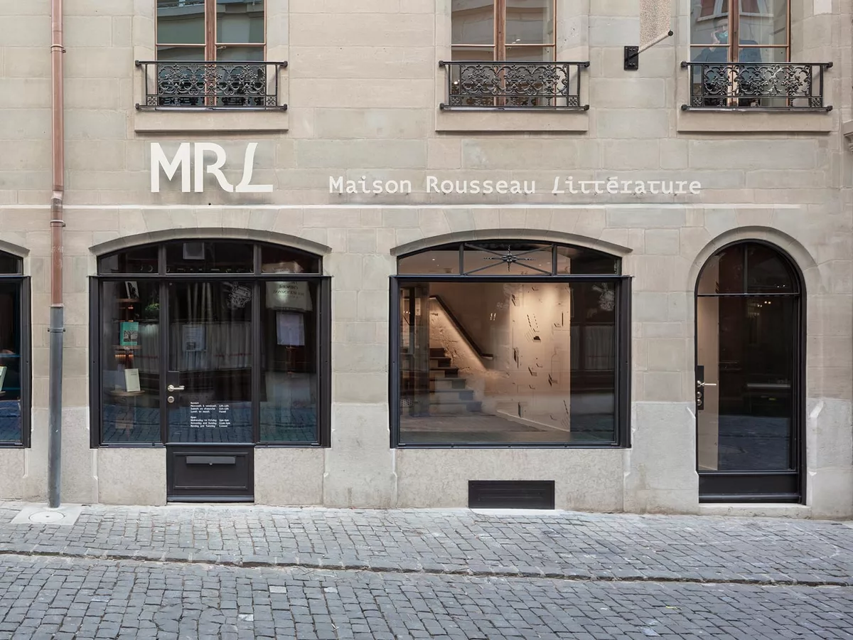 Maison Rousseau literature museum facade Geneva old town Switzerland