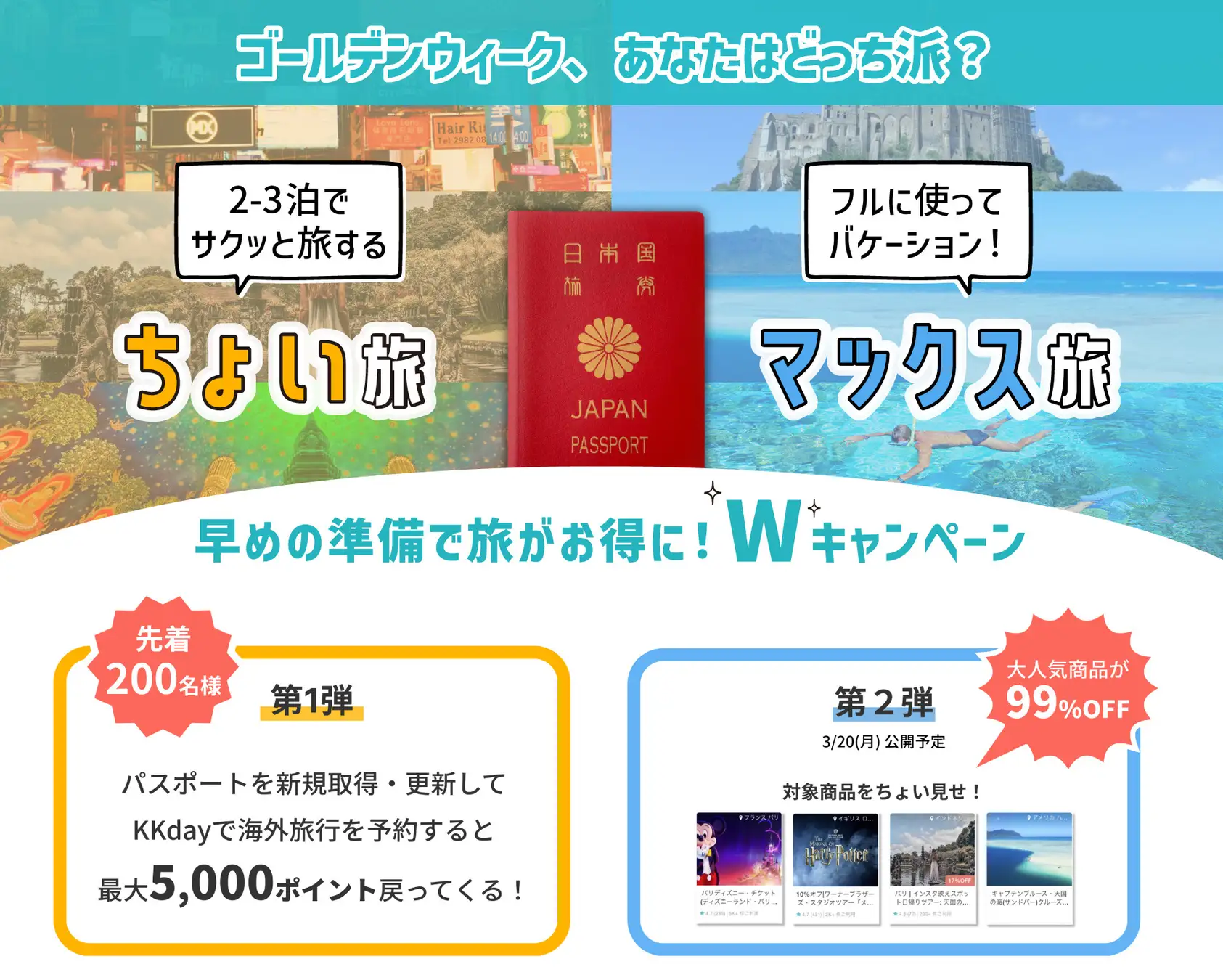 日本人のパスポート保有率はわずか約17%　KKday、保有率アップに向けたパスポート新規取得、更新応援キャンペーンを実施